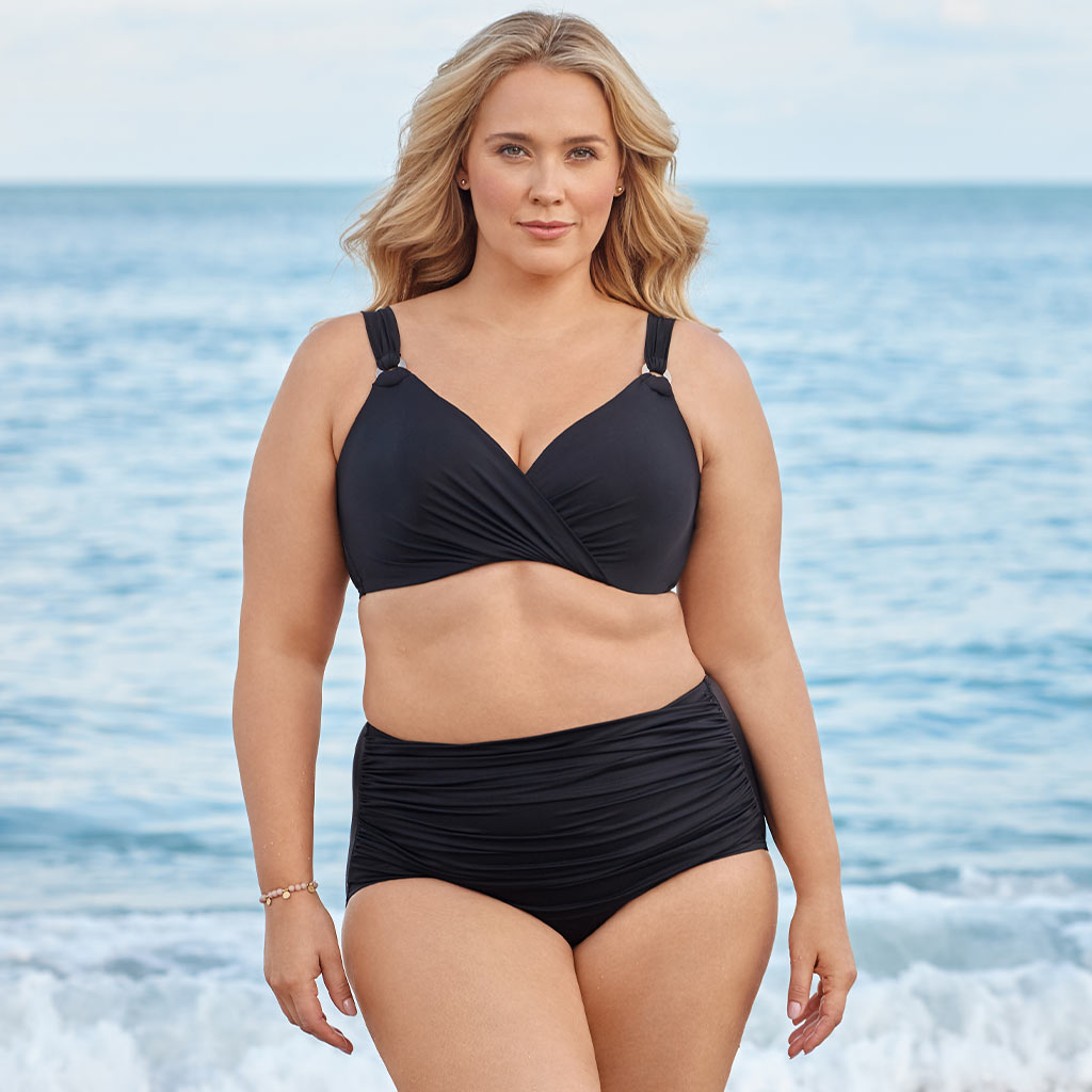 Curvy Confidence: Best Plus-Size High-Waisted Swimwear.