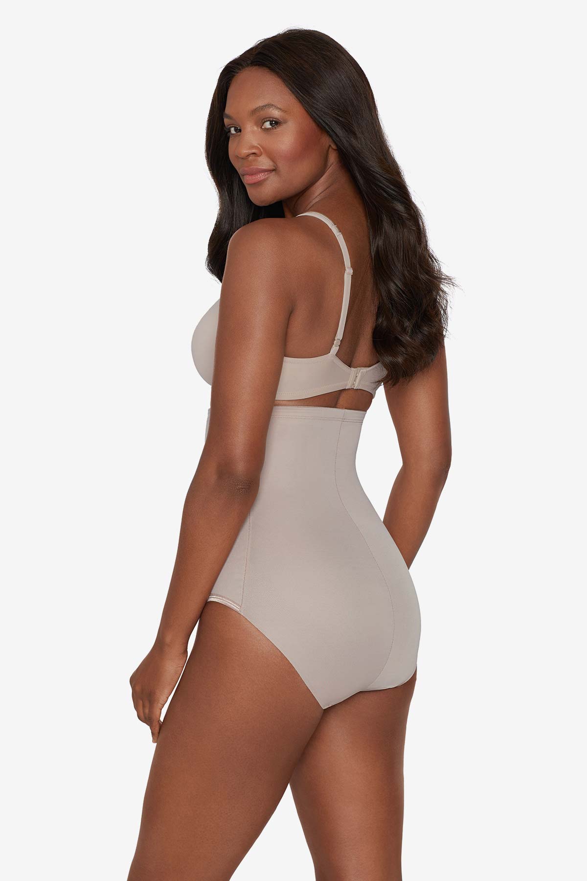 Miraclesuit Extra Firm Sexy Sheer Shaping Hi-Waist Brief Stucco LG 