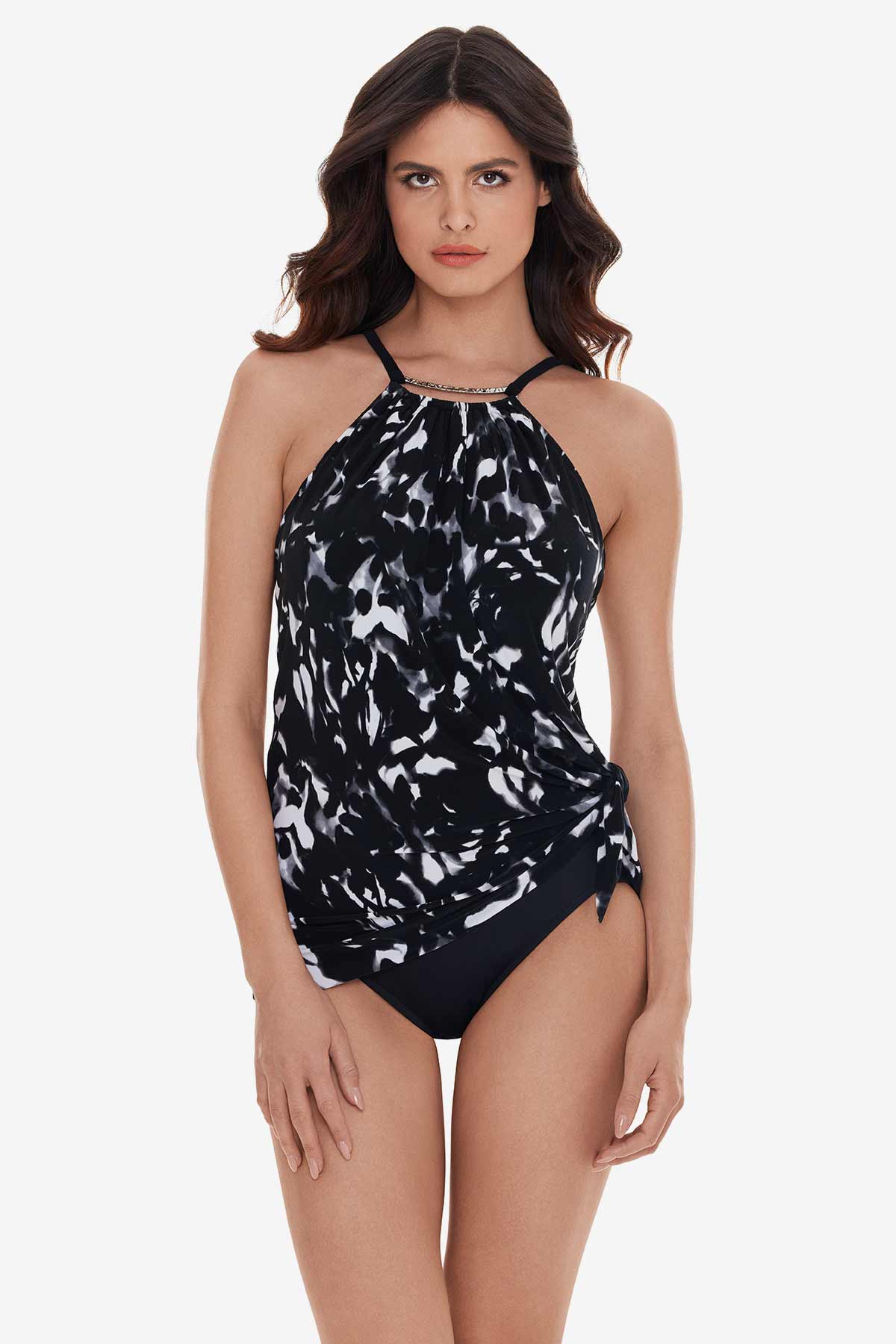 Magicsuit by Miraclesuit Solid Parker Swim Dress at