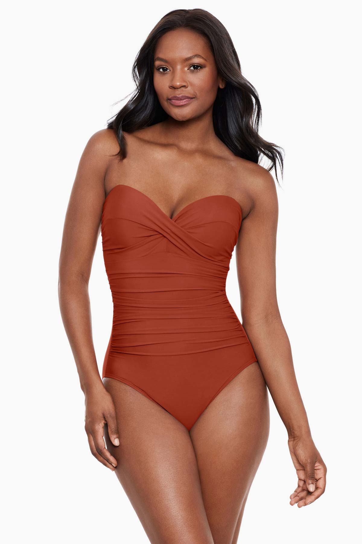Bandeau One Piece Swimsuits  Strapless One Piece Swimsuits