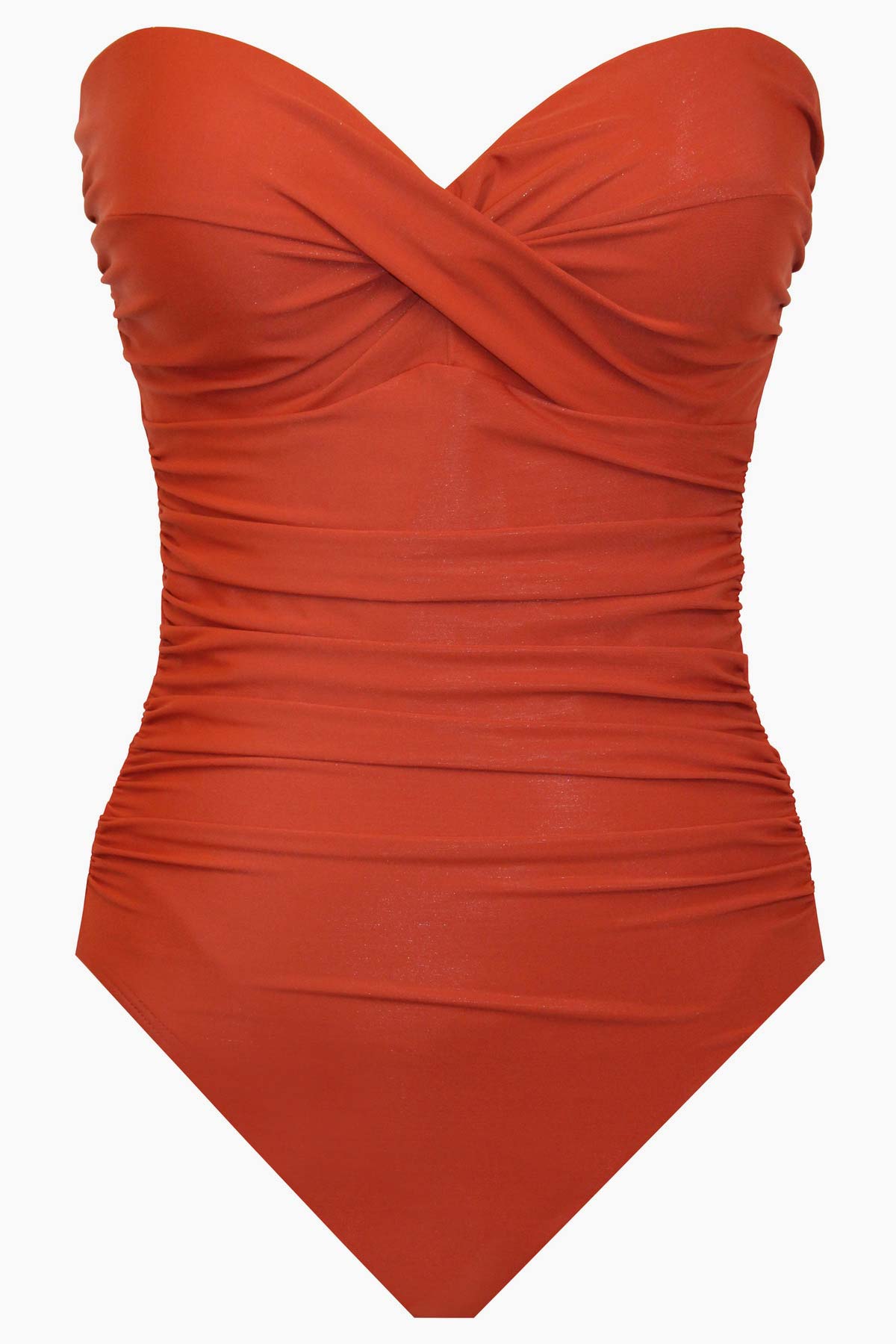Miraclesuit Rock Solid Madrid Bandeau One Piece Swimsuit