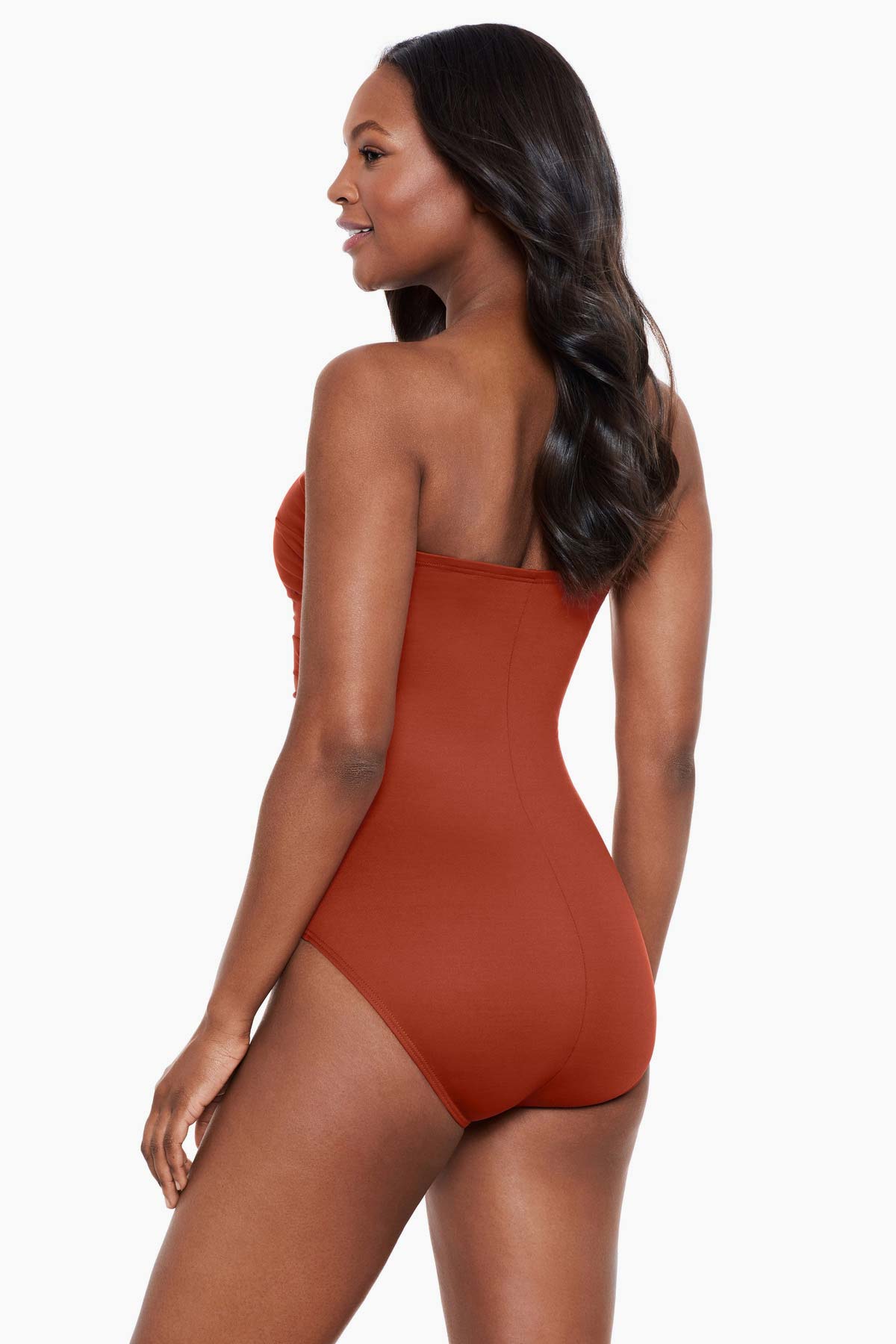 Miraclesuit Rock Solid Madrid Bandeau One Piece Swimsuit