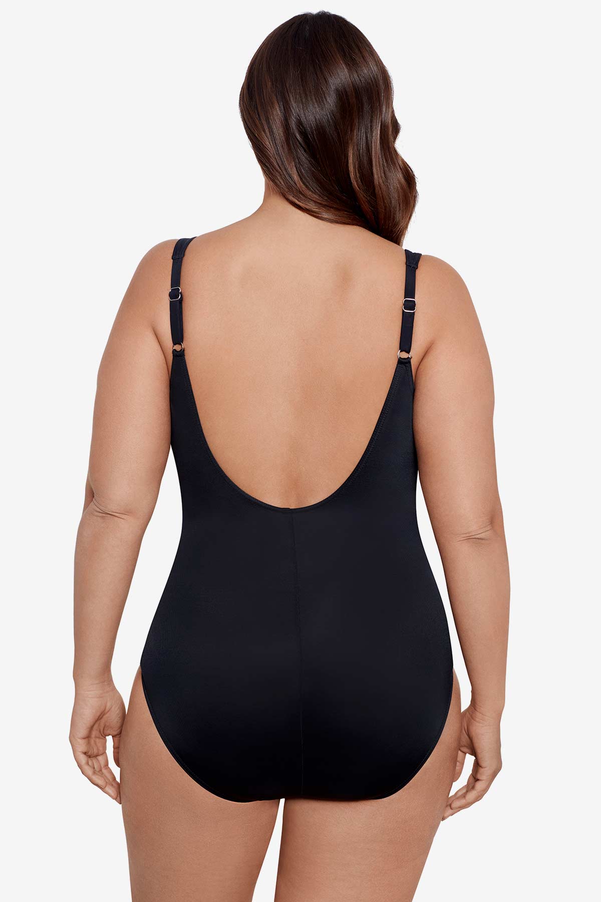 Dreamsuit by Miracle Brands Multi Color Black One Piece Swimsuit Size 22  (Plus) - 55% off