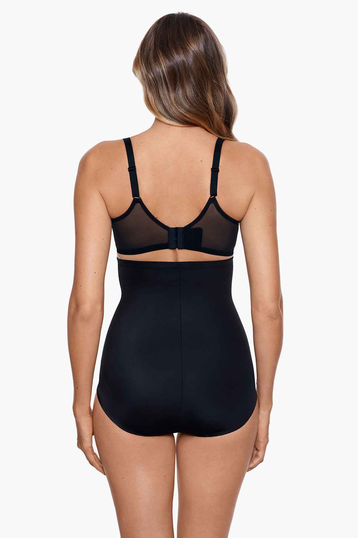 NWT Miraclesuit Women's XL Comfy Curves High-Waist Thong Shaper 2528 Beige  $42