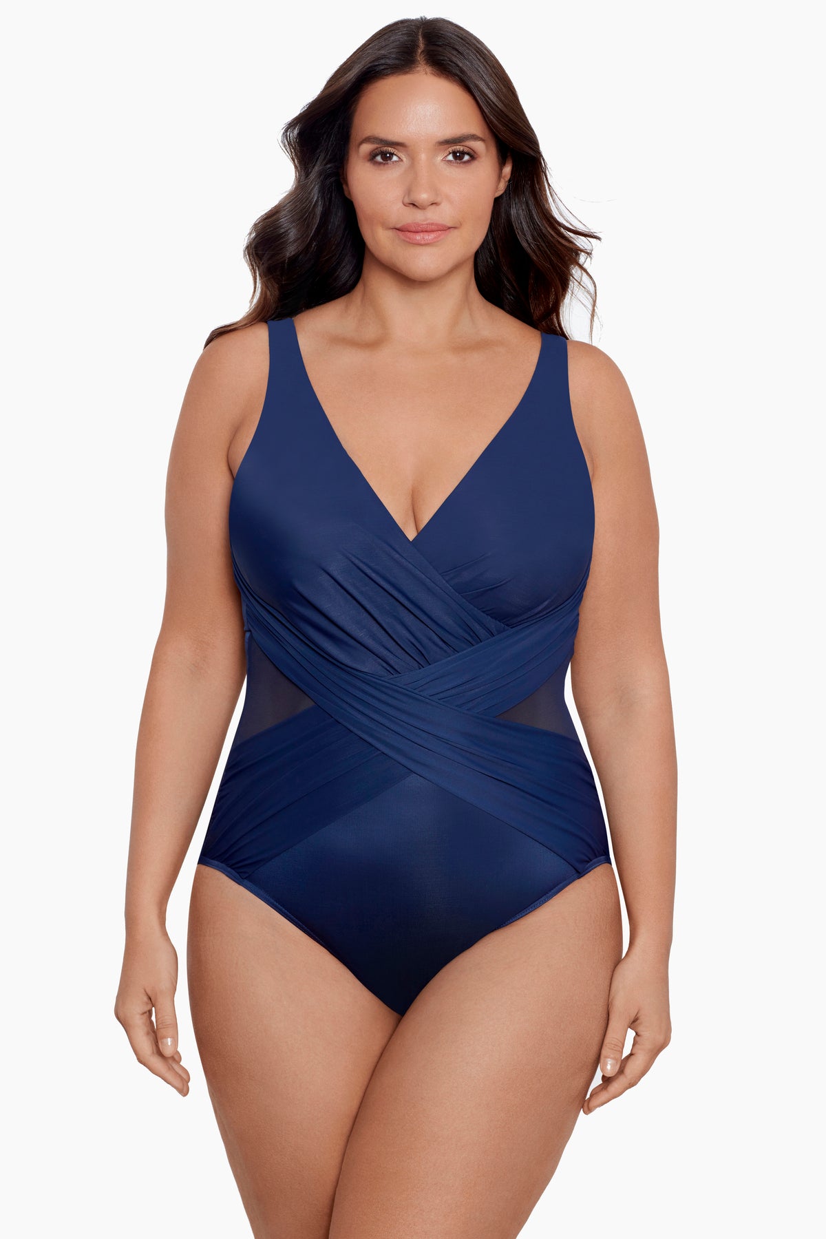 Tankini Big Bust Bathing Suit Tummy Comtrol Womens Plus Size