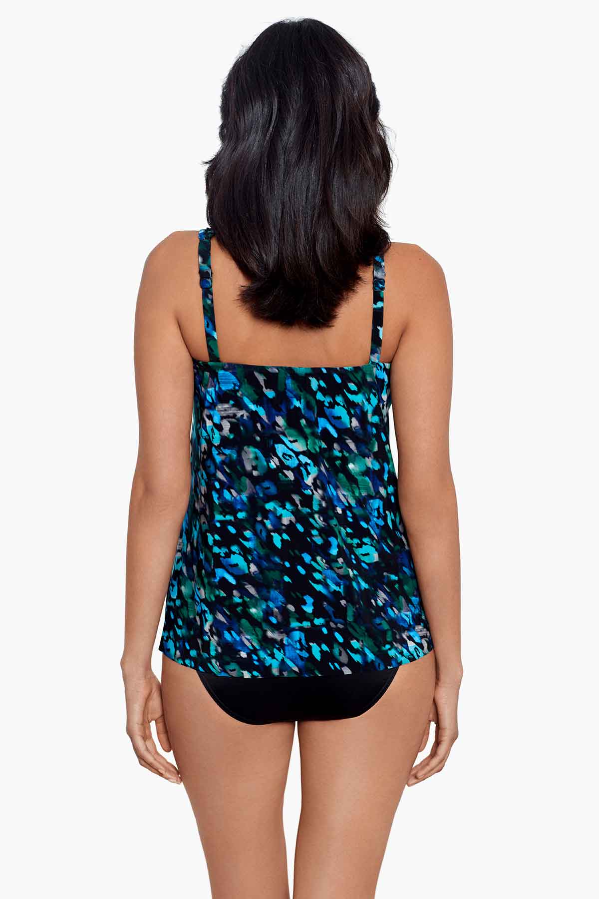 Dreamsuit by Miracle Brands Floral Print Women Swimsuit Tankini Top 1 CT,  Size 8