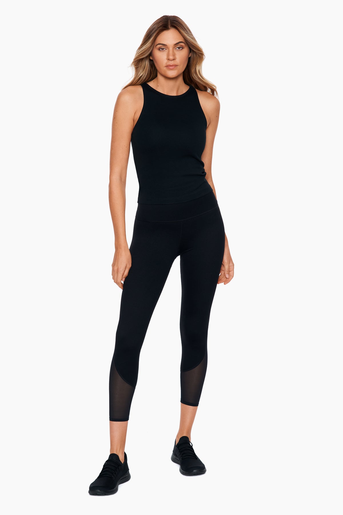 Buy Black Tummy Control High Waisted Cropped Sculpting Leggings from Next  Luxembourg