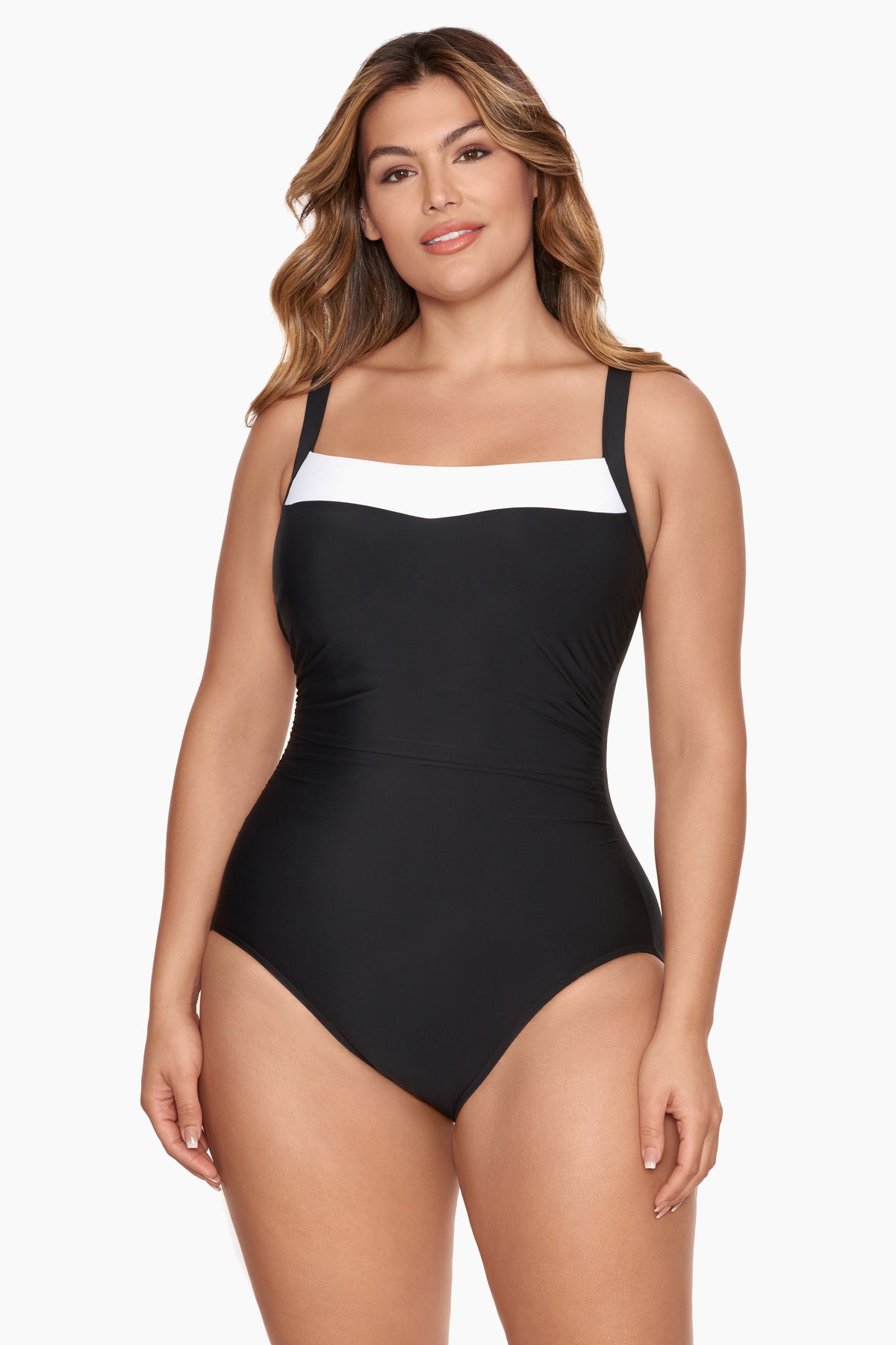 Speedo Women's Hydra Fizz High Neck Swimsuit Grey/Black small BNWT New with  tags
